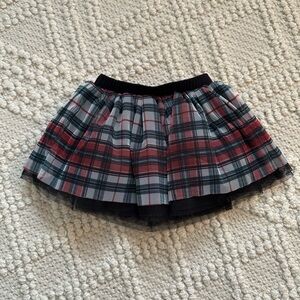 Little Sleepies Plaid tutu skirt 6-12m